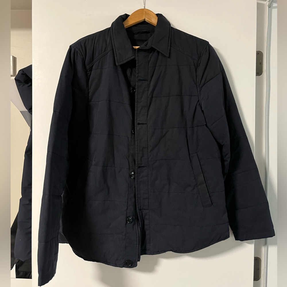 No longer wearing it and there are no flaws in the jacket.